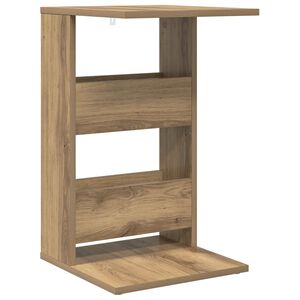 vidaXL Oldal asztal Artisan t&ouml;lgy 40 x 35 x 60,5 cm Szerelt Fa
