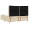 vidaXL Box Spring &aacute;gy matracmal fejt&aacute;ml&aacute;val Kr&eacute;m 180 x 200 cm sz&ouml;vet