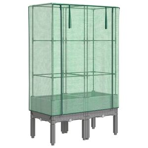 vidaXL rattan megjelen&eacute;sű magas&aacute;gy&aacute;s melegh&aacute;ztakar&oacute;val 80x40x140 cm