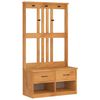 vidaXL SANDNES t&ouml;m&ouml;r fenyőfa előszobafa 87x40x159,5 cm