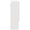 vidaXL T&uuml;k&ouml;rszekr&eacute;ny Falra szerelhető Feh&eacute;r 80 x 17 x 55 cm Faanyag