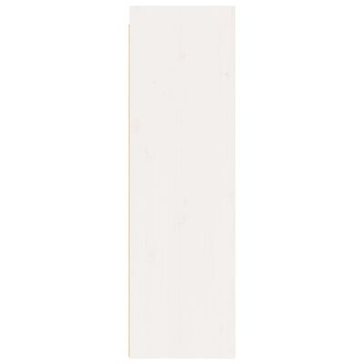vidaXL fehér tömör fenyőfa faliszekrény 30 x 30 x 100 cm
