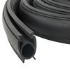 vidaXL Gar&aacute;zs Ajt&oacute; T&ouml;m&iacute;t&eacute;s Fekete 41 x 33 mm 2,5 m PVC