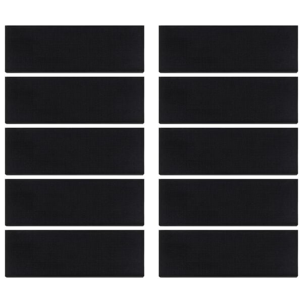 vidaXL L&eacute;pcsőfokok 10 db 25x75 cm gumival