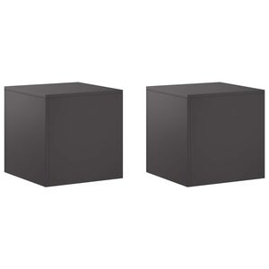 vidaXL N&ouml;v&eacute;ny&aacute;llv&aacute;ny 2 pcs Fekete 40 x 40 x 40 cm Ac&eacute;l