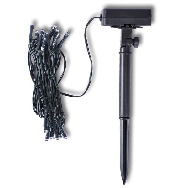 Napelemes LED F&uuml;z&eacute;r 24 L&aacute;mp&aacute;k 3,8m 2db