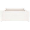 vidaXL Small Single fehér tömör fa ágykeret 75 x 190 cm
