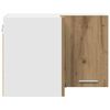 vidaXL F&uuml;ggő szekr&eacute;ny Artisan t&ouml;lgy &eacute;s feh&eacute;r 57 x 57 x 40 cm Faanyag