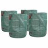 vidaXL Kerti hullad&eacute;kt&aacute;sk&aacute;k 4 pcs Z&ouml;ld 66 x 66 x 83,5 cm Polipropil&eacute;n