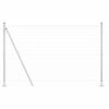 vidaXL Kerítés oszlopokkal Ezüst 1.5 x 10 m Acél