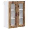vidaXL Fali &uuml;veges szekr&eacute;ny PORTO Antik Fa 60 x 31 x 80 cm Szerelt Fa