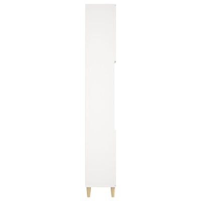 vidaXL fehér szerelt fa fürdőszobaszekrény 30 x 30 x 190 cm
