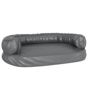vidaXL sz&uuml;rke ergonomikus műbőr kutya&aacute;gy 75 x 53 cm