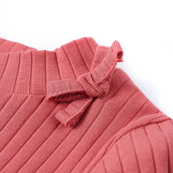 Fakó rózsaszín hosszú ujjú gyerekpóló 128