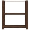 vidaXL 3 szintes barna t&ouml;m&ouml;r fenyőfa t&aacute;rol&oacute;&aacute;llv&aacute;ny 80 x 38 x 90 cm