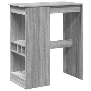 vidaXL sz&uuml;rke sonoma szerelt fa b&aacute;rasztal t&aacute;rol&oacute;kkal 90x47,5x103,5 cm