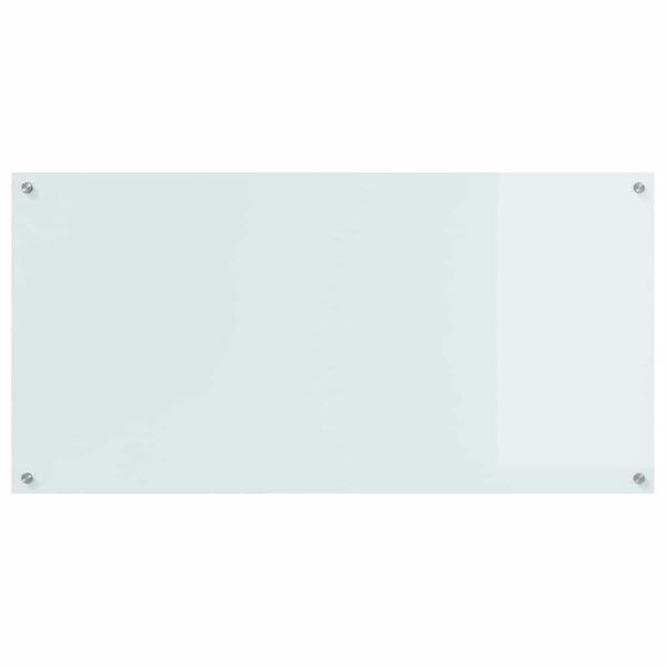 vidaXL Konyhai splashback Feh&eacute;r 120 x 60 cm edzett &uuml;veg