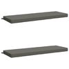 vidaXL Pad p&aacute;rn&aacute;k SOEST 2 db 100% poli&eacute;szter Sz&uuml;rke 140 x 50 x 8 cm