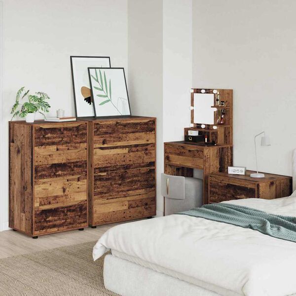 vidaXL T&aacute;rol&oacute; szekr&eacute;nyek 2 pcs &Ouml;reg fa 60 x 48 x 105 cm Faanyag