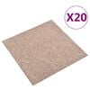 vidaXL Szőnyeg 20 pcs B&eacute;zs 50 x 50 cm 100% Polipropil&eacute;n