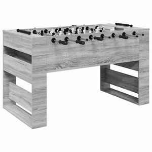 vidaXL Foci Asztal Sz&uuml;rke Sonoma 146,5 x 74 x 85 cm Szerelt Fa