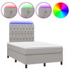 vidaXL vil&aacute;gossz&uuml;rke sz&ouml;vet rug&oacute;s &eacute;s LED-es &aacute;gy matraccal 120 x 200 cm