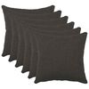 vidaXL P&aacute;rna huzat 6 db HEERLEN S&ouml;t&eacute;tsz&uuml;rke 30 x 30 cm Boucl&eacute;
