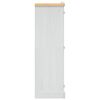 vidaXL 2 ajtós fehér Corona-stílusú mexikói fenyő ruhásszekrény