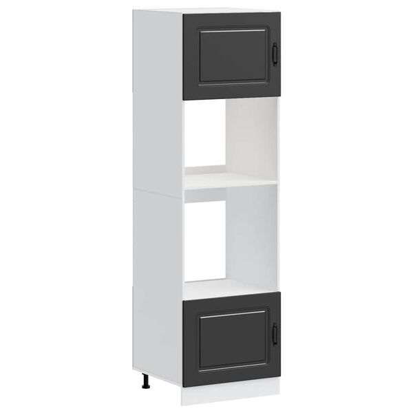 vidaXL Kalmar 2 db fekete sz&iacute;nű szerelt fa s&uuml;tőszekr&eacute;nyek