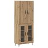 vidaXL Magasfi&uacute; 2 pcs Artisan t&ouml;lgy 69,5 x 34 x 180 cm Faanyag
