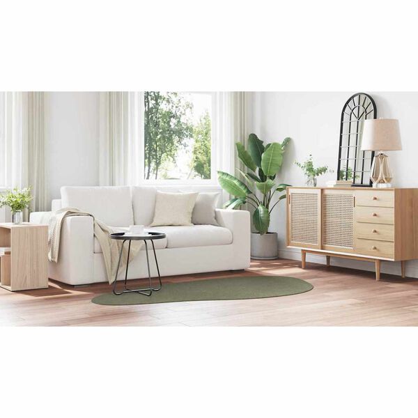 vidaXL Szőnyeg HUARTE Erdőz&ouml;ld 100 x 200 cm Poli&eacute;szter