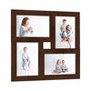vidaXL s&ouml;t&eacute;tbarna MDF f&eacute;nyk&eacute;pkeretszett 4 db 13 x 18 cm-es k&eacute;phez