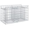 vidaXL Gabion emelt &aacute;gy 100 x 50 x 60 cm Horganyzott Ac&eacute;l Ez&uuml;st