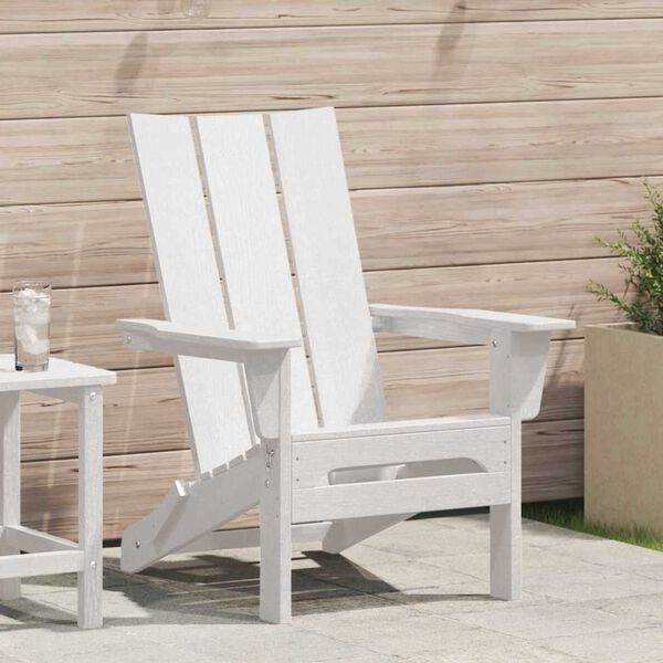 vidaXL Összecsukható Adirondack szék Fehér 74.5 x 80.5 x 90cm HDPE