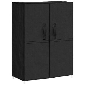 vidaXL fekete sz&ouml;vet cipősszekr&eacute;ny 60 x 28 x 90 cm