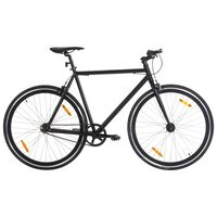 vidaXL fekete fix áttételes kerékpár 700c 51 cm