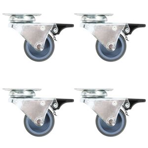vidaXL 4 db dupla kerekes &ouml;nbe&aacute;ll&oacute; g&ouml;rgő 50 mm