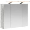 vidaXL F&uuml;rdőszobai t&uuml;k&ouml;rszekr&eacute;ny Beton Sz&uuml;rke 60 x 14,5 x 50 cm