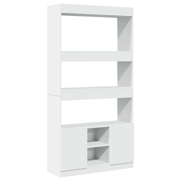 vidaXL fehér szerelt fa magasszekrény 92 x 33 x 180 cm