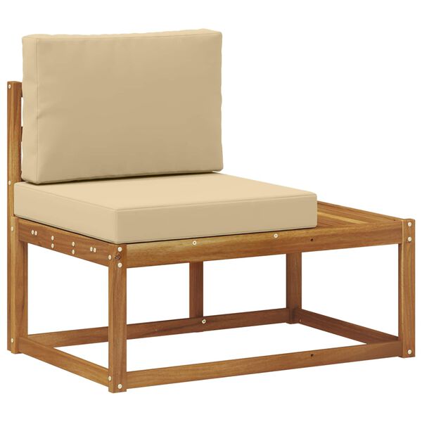 vidaXL K&uuml;lt&eacute;ri v&eacute;gleges kanap&eacute; p&aacute;rn&aacute;val Term&eacute;szetes 91 x 63 x 73 cm