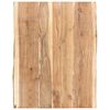 vidaXL t&ouml;m&ouml;r ak&aacute;cfa asztallap 80 x (50-60) x 3,8 cm