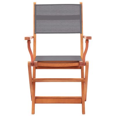 vidaXL 6 db szürke tömör eukaliptuszfa és textilén összecsukható szék