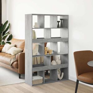 vidaXL betonsz&uuml;rke szerelt fa t&eacute;relv&aacute;laszt&oacute; 100 x 33 x 156,5 cm