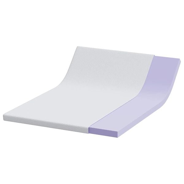 vidaXL Matrac topper Feh&eacute;r 140 x 190 cm Jacquard Sz&ouml;vet