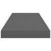 vidaXL 4 db magasfényű szürke MDF lebegő fali polc 60 x 23,5 x 3,8 cm