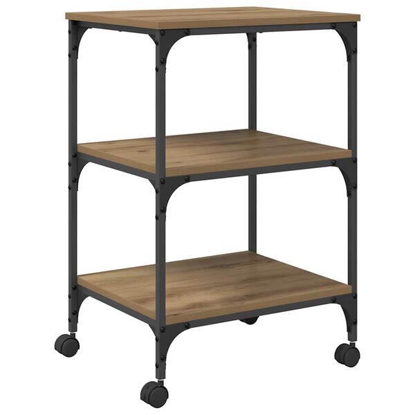 vidaXL Nyomtat&oacute;&aacute;llv&aacute;ny Artisan t&ouml;lgy 50 x 41 x 75 cm Faanyag