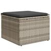 vidaXL vil&aacute;gossz&uuml;rke polyrattan kerti sz&eacute;k p&aacute;rn&aacute;val 55 x 55 x 37 cm