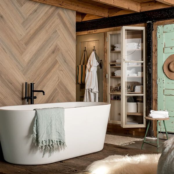 WallArt "GL-WA27" 30 db kávébarna természetes tölgyfa hatású lap