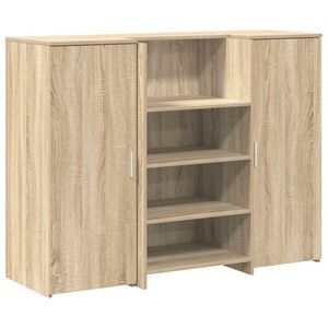 vidaXL recepci&oacute;s pult sonoma t&ouml;lgy 135x50x103,5 cm szerelt fa
