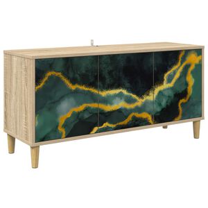 vidaXL TV szekr&eacute;ny WIJHE 102 x 33 x 50 cm Sonoma Szerelt Fa